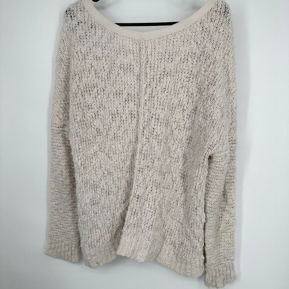 Free People Sweater Women's Songbird Sweater Cream Size Small - Picture 5 of 5